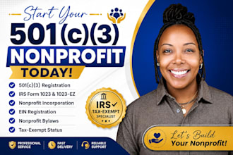 register your nonprofit and file irs form 1023 or 1023 ez