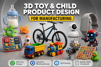3d product visualization baby products packaging render rc toy car 3d rendering