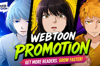 promote your webtoon, webcomic, or manga on tapas, voyceme