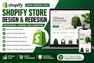 do shopify store design and redesign shopife website design shopify dropshipping