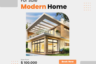 design professional real estate social media posts and templates