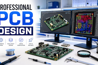 design pcb schematic pcb layout and gerber file for electronic