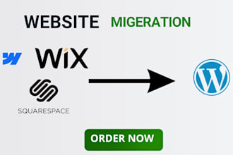 convert clone or transfer wix, weebly, webflow, squarespace to wordpress website