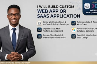 build ai web application weweb saas app xano supabase n8n open ai developer