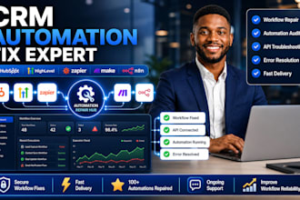 fix broken hubspot gohighlevel zapier workflows crm automation audit n8n make