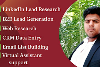 do b2b lead generation by web research