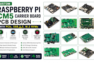 do custom raspberry pi cm5 carrier board pcb design with pcie usb 3 0 m2