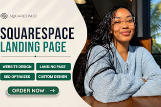 design squarespace landing page or redesign landing page