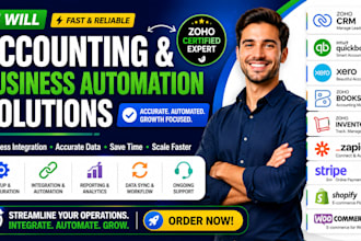 zoho crm quickbooks xero zoho books zoho inventory zapier stripe shopify wave
