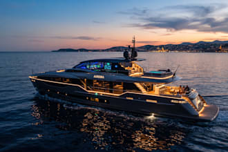 design luxury smart yacht with automaton and marine electronics