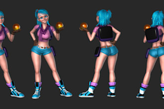 pro rig and animate 3d model in maya, unity, blender, cc4, cc5, unreal engine