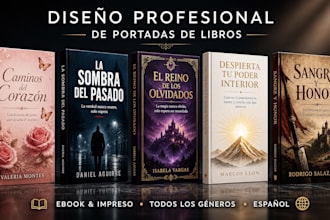 diseño de portadas de libros, portadas de libros electrónicos y libros de bolsil