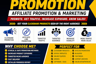 do clickbank promotion, affiliate promotion, and affiliate