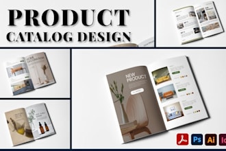 design product catalog with indesign, brochure, company profile, catalog design