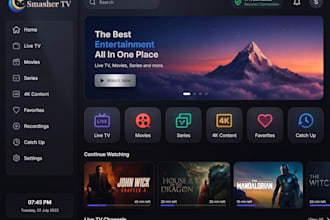 android and ios iptv app branding with secured vpn tivimate ibo player 4k nextv