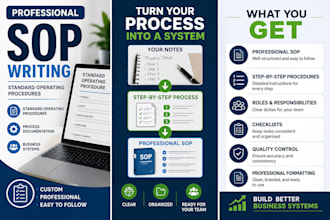 write standard operating procedures for your business