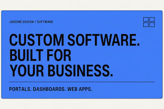 build a custom client portal dashboard or business web app