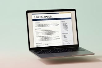 design and format your resume with a clean professional layout