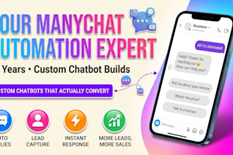 be your manychat expert for manychat automation chatbot expert for many chat