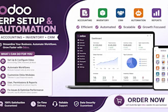 setup odoo accounting inventory CRM erp modules automate workflows bookkeeping