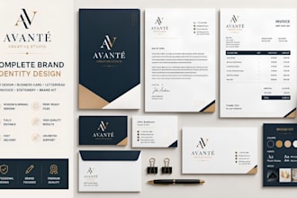 design fast business card letterhead invoice  stationery logo design brand kit