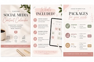 create a custom social media content calendar