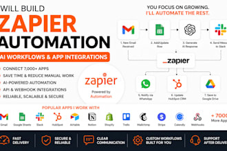 create zapier automation workflows and ai integrations