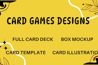 create card game design for your card decks