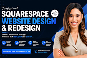 build squarespace website design, redesign squarespace, website development