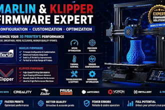 build and setup marlin or klipper firmware for your 3d printer