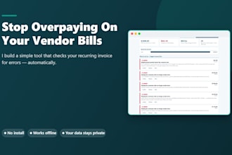 build a simple tool to audit your recurring vendor bills for errors