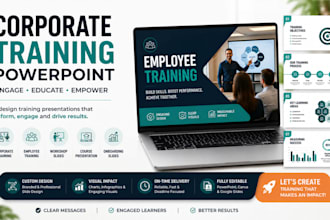 design corporate, employee training powerpoint presentation and workshop slides