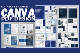 design editable, fillable canva pdf form, pdf lead, worksheet, training manual