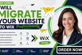 migrate, transfer, clone or redesign your wix website professionally