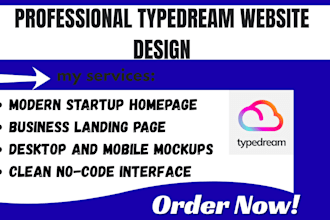 design redesign typedream website no code startup business website landing page