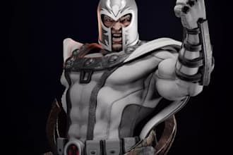 refix meshai model,sculpt3d human half body,stl for easy 3dp,historical figures