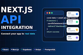 connect your nextjs app to apis, auth, stripe or database
