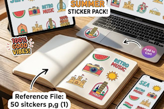 design custom digital stickers for goodnotes and notio