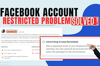 fix fb ad account and business manager restriction or disable issue