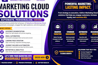 do sales force marketing cloud email automation segmentation landing pages setup