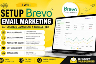 set up brevo automation, brevo CRM, and brevo email newsletters