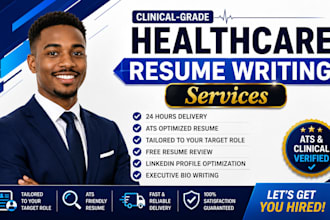 write ats nursing resume, medical resume, or healthcare resume