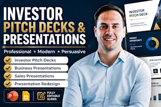 design investor pitch deck redesign business powerpoint slide sales presentation