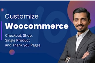 setup and redesign woocommerce store, cart, checkout, account pages