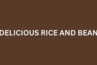 prepare delicious rice and bean