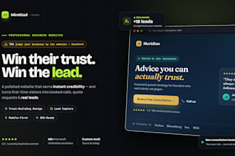 create a professional business website that builds trust and gets leads