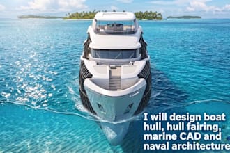 design boat hull, hull fairing, marine cad and naval architecture