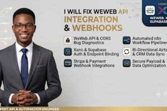 fix weweb api integration connect xano supabase airtable n8n webhook automation