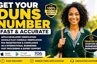 provide d u n s number for apple, google, fda form dun bradstreet
