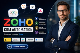 setup CRM automation zoho hubspot crm zapier apollo ai and pipedrive crm